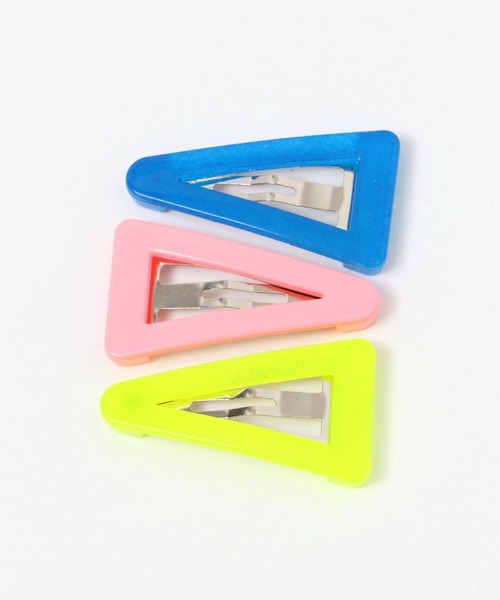 LOWRYS FARM（ローリーズファーム）の「サンカク３Ｐヘアピン　103966（ヘアピン・キッズ・イエロー系その他/ホワイト/その他1/ブルー系その他/ピンク/グリーン/レッド/ブルー・FREE）」の5枚目の写真