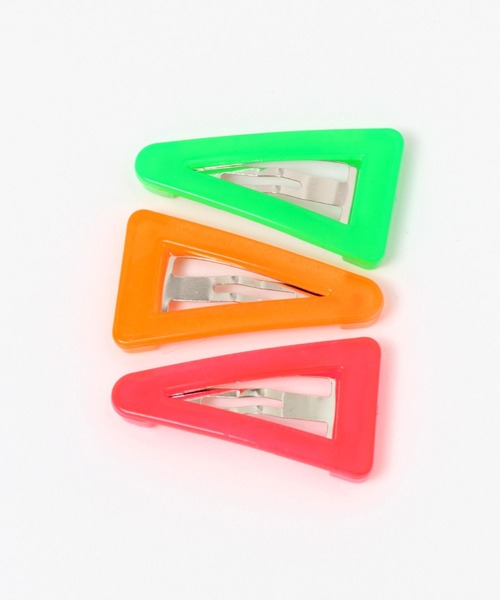LOWRYS FARM（ローリーズファーム）の「サンカク３Ｐヘアピン　103966（ヘアピン・キッズ・イエロー系その他/ホワイト/その他1/ブルー系その他/ピンク/グリーン/レッド/ブルー・FREE）」の2枚目の写真