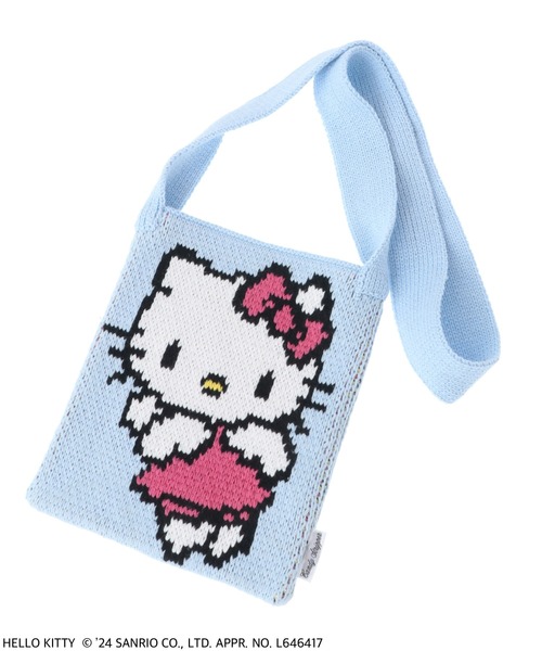 Candy Stripper(キャンディストリッパー)の「【HELLO KITTY×Candy Stripper】ANGEL HELLO KITTY KNIT SHOULDER バッグ(ショルダーバッグ・レディース・ライトブルー/ブラック/ピンク・FREE)」の15枚目の写真