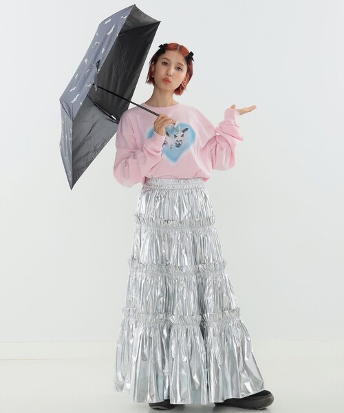 mmts（マミタス）の「沖昌之 × Wpc. / 遮光軽量アンブレにゃん（折りたたみ傘・レディース・ブラック/ネイビー・ONE SIZE）」の3枚目の写真