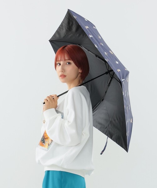 mmts（マミタス）の「沖昌之 × Wpc. / 遮光軽量アンブレにゃん（折りたたみ傘・レディース・ブラック/ネイビー・ONE SIZE）」の9枚目の写真