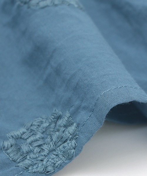 チチカカ（チチカカ）の「フラワー刺繍スカート【大きいサイズ】（スカート・レディース・イエロー/ブルーグレー/ホワイト・3L）」の7枚目の写真