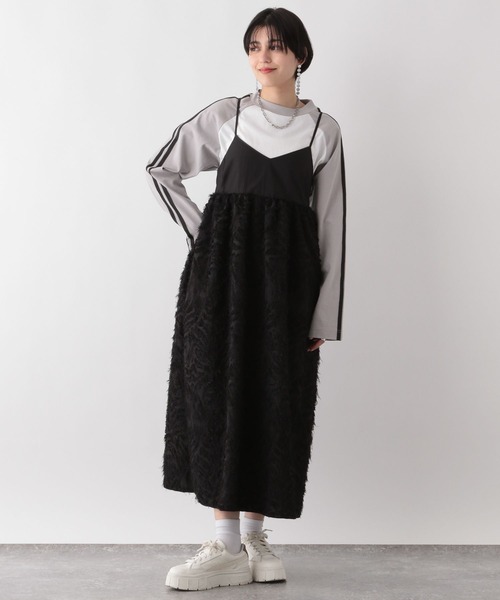 RAGEBLUE（レイジブルー）の「フリンジキャミワンピース（ワンピース・レディース・ホワイト/ブラック・FREE）」の22枚目の写真