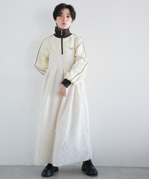 RAGEBLUE（レイジブルー）の「フリンジキャミワンピース（ワンピース・レディース・ホワイト/ブラック・FREE）」の10枚目の写真