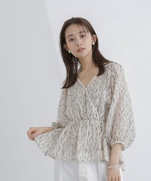 NANO universe | 前後2WAY表面変化シアープリントブラウス(シャツ/ブラウス)