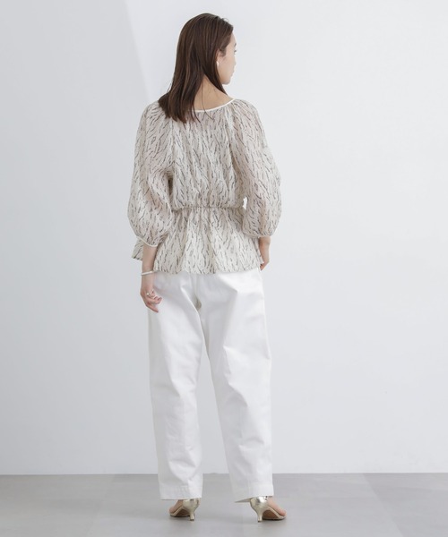 【セール】前後2WAY表面変化シアープリントブラウス（シャツ/ブラウス）｜nano･universe（ナノユニバース）