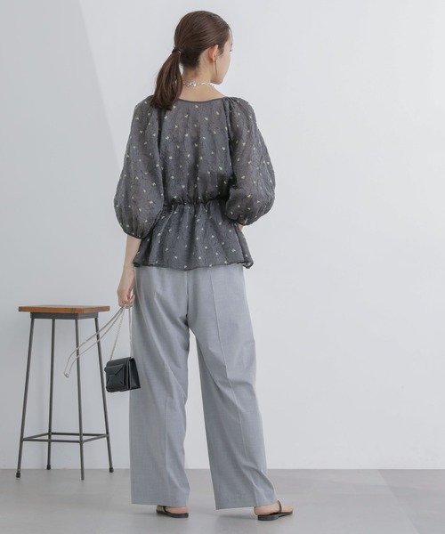 【セール】前後2WAY表面変化シアープリントブラウス（シャツ/ブラウス）｜nano･universe（ナノユニバース）