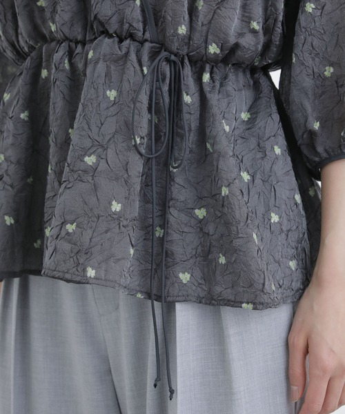 【セール】前後2WAY表面変化シアープリントブラウス（シャツ/ブラウス）｜nano･universe（ナノユニバース）