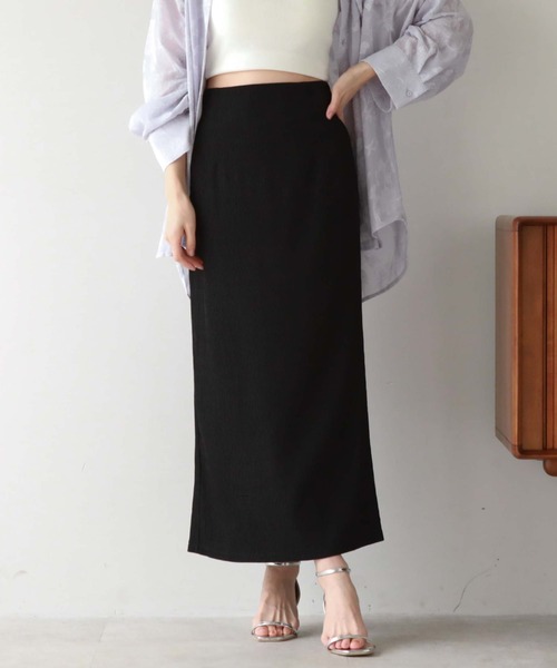 archives（アルシーヴ）の「ウェーブ楊柳タイトスカート（スカート・レディース・ブルー/ブラック/アイボリー/グリーン・MEDIUM）」の3枚目の写真
