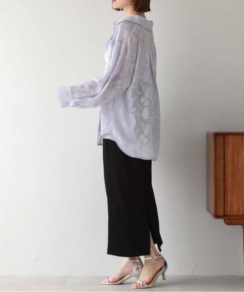 archives（アルシーヴ）の「ウェーブ楊柳タイトスカート（スカート・レディース・ブルー/ブラック/アイボリー/グリーン・MEDIUM）」の15枚目の写真