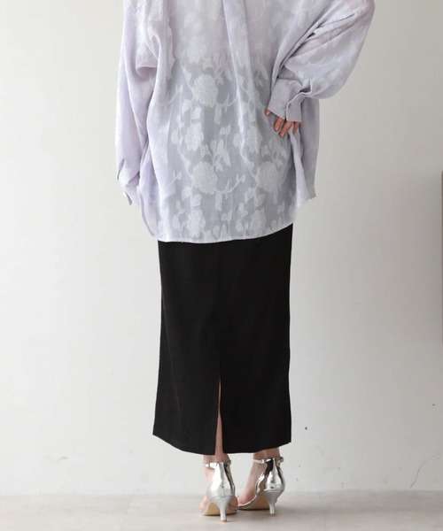 archives（アルシーヴ）の「ウェーブ楊柳タイトスカート（スカート・レディース・ブルー/ブラック/アイボリー/グリーン・MEDIUM）」の19枚目の写真