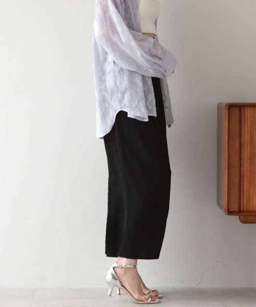 archives（アルシーヴ）の「ウェーブ楊柳タイトスカート（スカート・レディース・ブルー/ブラック/アイボリー/グリーン・MEDIUM）」の20枚目の写真