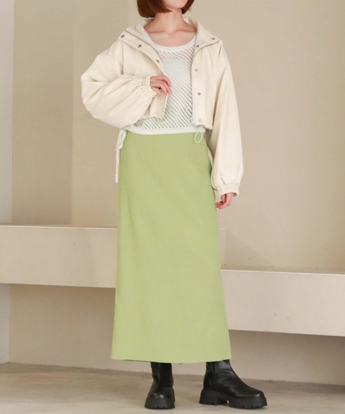 archives（アルシーヴ）の「ウェーブ楊柳タイトスカート（スカート・レディース・ブルー/ブラック/アイボリー/グリーン・MEDIUM）」の5枚目の写真