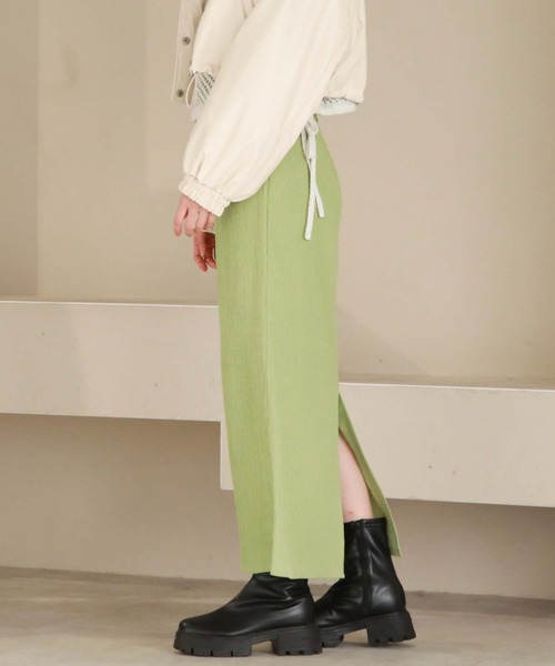 archives（アルシーヴ）の「ウェーブ楊柳タイトスカート（スカート・レディース・ブルー/ブラック/アイボリー/グリーン・MEDIUM）」の10枚目の写真