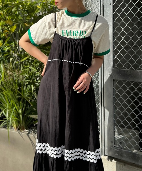 CIAOPANIC（チャオパニック）の「INDIAうねうねティアードキャミ