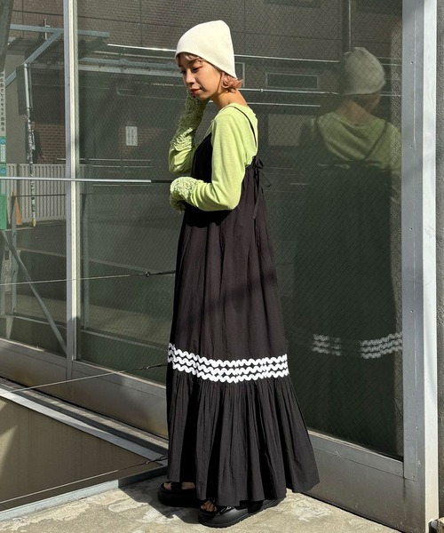 CIAOPANIC（チャオパニック）の「INDIAうねうねティアードキャミ