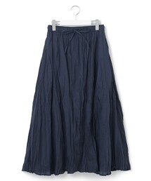 【WOMEN】クリンクルフレアギャザー スカート