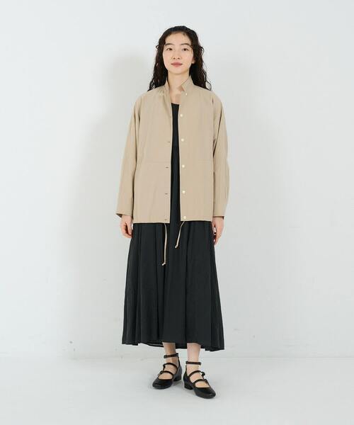 conges payes ADIEU TRISTESSE(コンジェ ペイエ アデュートリステス)の「タイプライターシャーリングシャツ(シャツ/ブラウス・レディース・ブルー/チャコールグレー/ベージュ・38)」の22枚目の写真