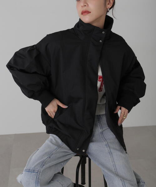 FREE'S MART（フリーズマート）の「中綿スタンドブルゾン（ブルゾン・レディース・ホワイト/ブラック/カーキ・FREE）」の5枚目の写真