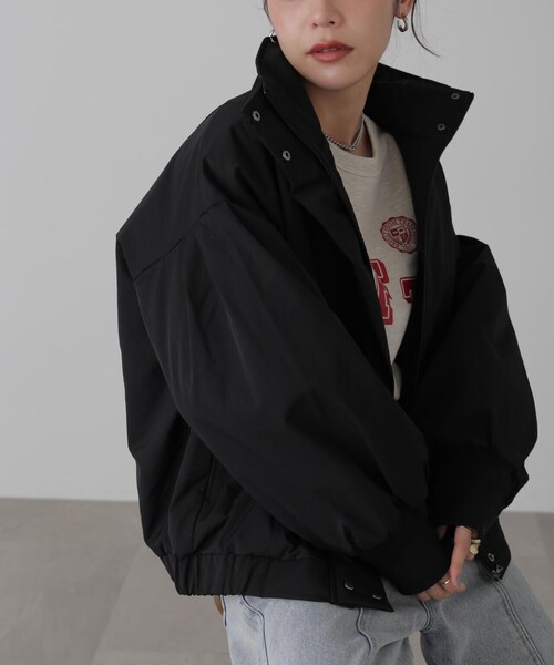 FREE'S MART（フリーズマート）の「中綿スタンドブルゾン（ブルゾン・レディース・ホワイト/ブラック/カーキ・FREE）」の11枚目の写真