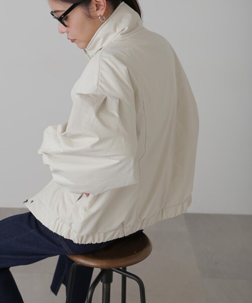 FREE'S MART（フリーズマート）の「中綿スタンドブルゾン（ブルゾン・レディース・ホワイト/ブラック/カーキ・FREE）」の18枚目の写真