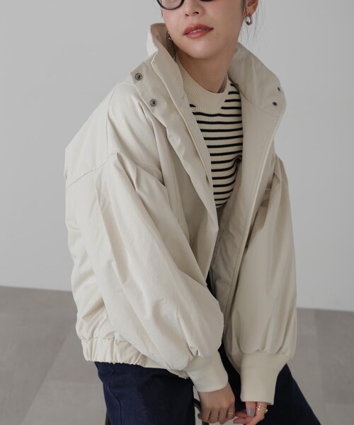FREE'S MART（フリーズマート）の「中綿スタンドブルゾン（ブルゾン・レディース・ホワイト/ブラック/カーキ・FREE）」の20枚目の写真