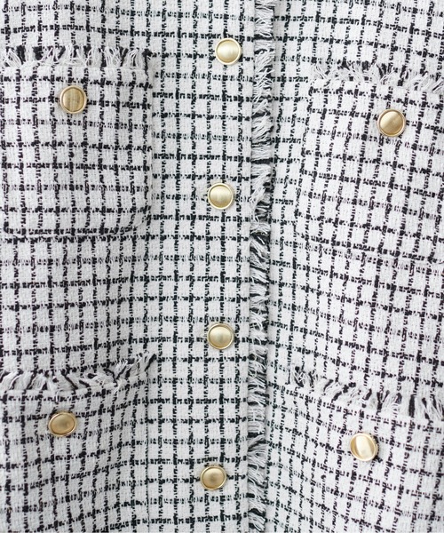 natural couture（ナチュラルクチュール）の「ツイードジャケット（テーラードジャケット・レディース・アイボリー/その他1/その他2/その他3・FREE）」の16枚目の写真