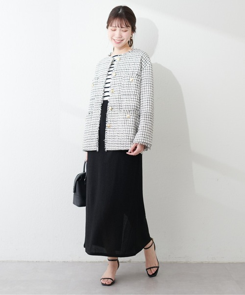 natural couture（ナチュラルクチュール）の「ツイードジャケット（テーラードジャケット・レディース・アイボリー/その他1/その他2/その他3・FREE）」の14枚目の写真