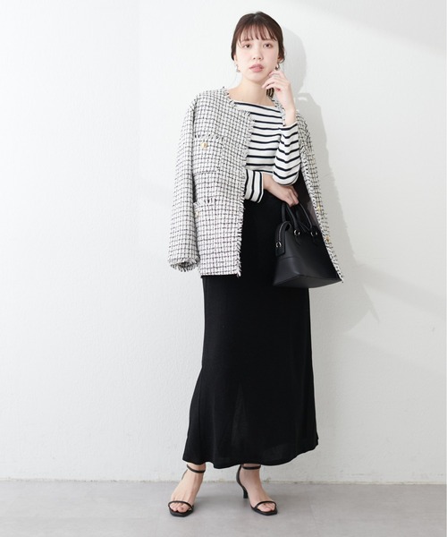 natural couture（ナチュラルクチュール）の「ツイードジャケット（テーラードジャケット・レディース・アイボリー/その他1/その他2/その他3・FREE）」の15枚目の写真