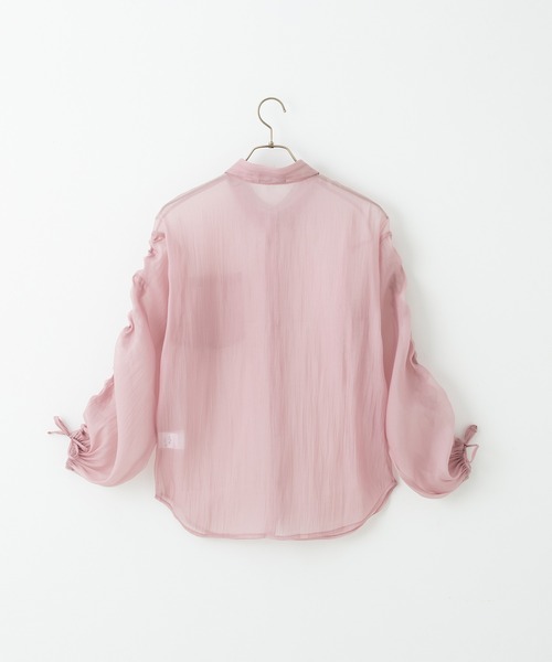 BISKEE（ビスキー）の「シャーリングスリーブ シアーシャツ(140cm~160cm)（シャツ/ブラウス・キッズ・ピンク/ブラック・140cm/160cm/150cm）」の18枚目の写真