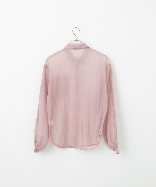 BISKEE（ビスキー）の「シャーリングスリーブ シアーシャツ(140cm~160cm)（シャツ/ブラウス・キッズ・ピンク/ブラック・140cm/160cm/150cm）」の9枚目の写真