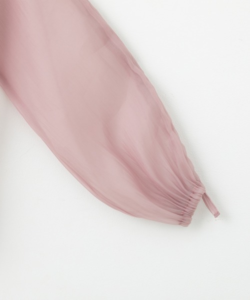 BISKEE（ビスキー）の「シャーリングスリーブ シアーシャツ(140cm~160cm)（シャツ/ブラウス・キッズ・ピンク/ブラック・140cm/160cm/150cm）」の10枚目の写真