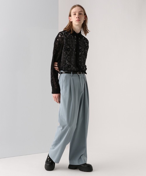 HARE（ハレ）の「キカガクパターンレースシャツ(HARE)（シャツ/ブラウス・メンズ・パープル/ブラック/グレー・SMALL/MEDIUM）」の21枚目の写真