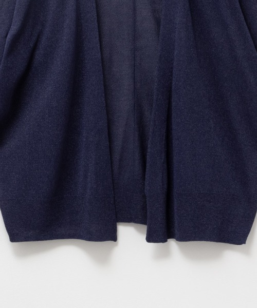 HusHusH(ハッシュアッシュ)の「HusHusH ハッシュアッシュ リネンライク着流しカーディガン(カーディガン/ボレロ・レディース・イエロー系その他/ネイビー/ホワイト・M/L/S)」の14枚目の写真