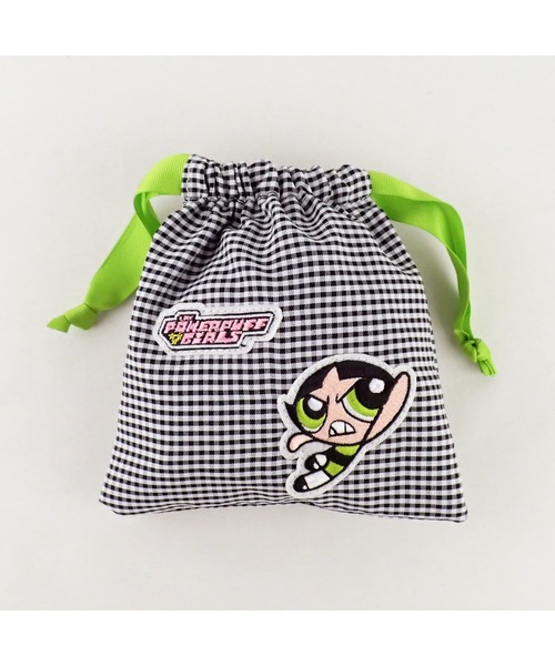 FLAPPER(フラッパー)の「The Powerpuff Girls×Flapperアップリケ巾着ポーチ(ポーチ・レディース・ブラック/イエロー/ピンク・FREE)」の6枚目の写真