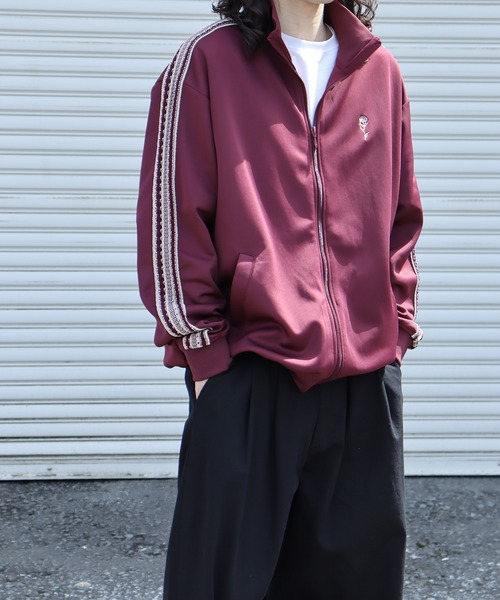 SUGGESTION クロシェニットテープトラッカー（ジャージ