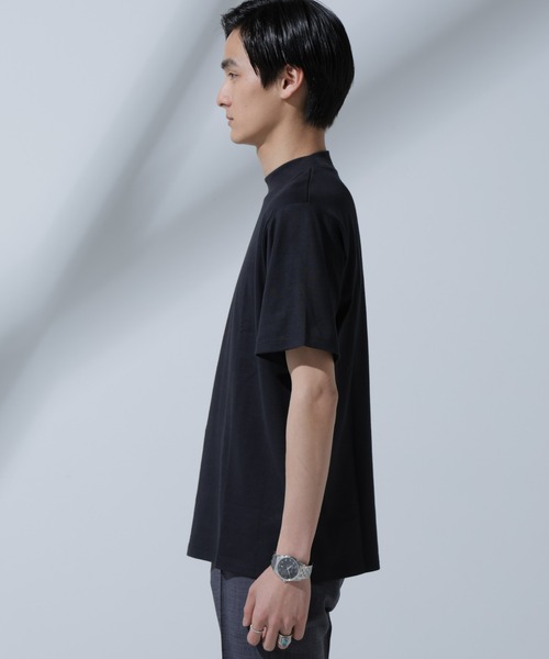 NANO universe（ナノユニバース）の「Anti Soaked(R)汗染み防止 モックネックTシャツ（Tシャツ/カットソー・メンズ・ホワイト/チャコール/ブラック・L/M/XL/S）」の17枚目の写真