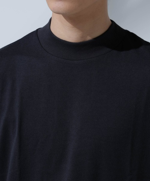 NANO universe（ナノユニバース）の「Anti Soaked(R)汗染み防止 モックネックTシャツ（Tシャツ/カットソー・メンズ・ホワイト/チャコール/ブラック・L/M/XL/S）」の19枚目の写真