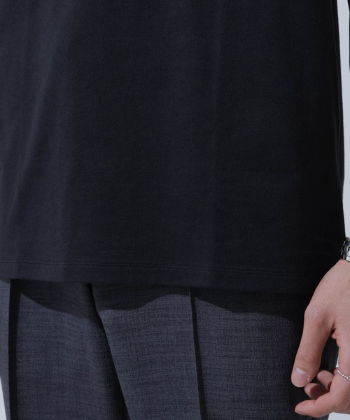 NANO universe（ナノユニバース）の「Anti Soaked(R)汗染み防止 モックネックTシャツ（Tシャツ/カットソー・メンズ・ホワイト/チャコール/ブラック・L/M/XL/S）」の15枚目の写真