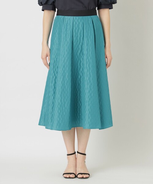 【セール】キルティングライクジャカード タックスカート（スカート）｜TO BE CHIC（トゥー ビー シック）