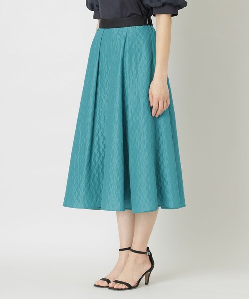 【セール】キルティングライクジャカード タックスカート（スカート）｜TO BE CHIC（トゥー ビー シック）