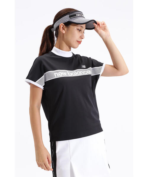 New Balance Golf(ニューバランスゴルフ)の「【new balance golf】接触冷感 フレンチスリーブ モックネック プルオーバー (WOMENS SPORT)(Tシャツ/カットソー・レディース・ブラック/ホワイト・LARGE/MEDIUM/SMALL)」の3枚目の写真