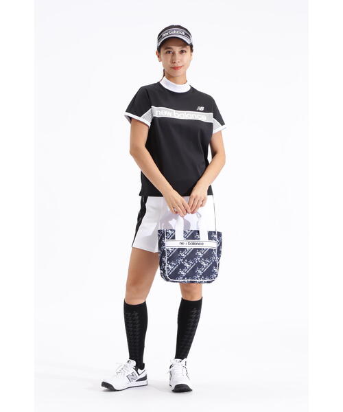 New Balance Golf(ニューバランスゴルフ)の「【new balance golf】接触冷感 フレンチスリーブ モックネック プルオーバー (WOMENS SPORT)(Tシャツ/カットソー・レディース・ブラック/ホワイト・LARGE/MEDIUM/SMALL)」の5枚目の写真