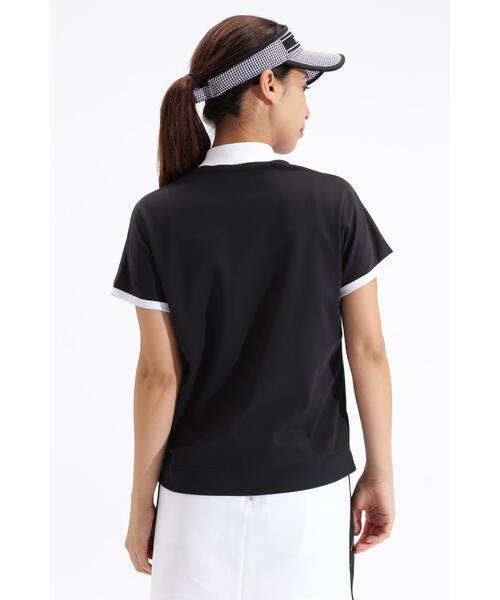 New Balance Golf(ニューバランスゴルフ)の「【new balance golf】接触冷感 フレンチスリーブ モックネック プルオーバー (WOMENS SPORT)(Tシャツ/カットソー・レディース・ブラック/ホワイト・LARGE/MEDIUM/SMALL)」の7枚目の写真