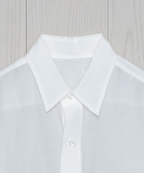 H BEAUTY&YOUTH 白 長袖シャツ Shirt｜TOPS｜エイチ ビューティー＆ユース（H BEAUTY&YOUTH