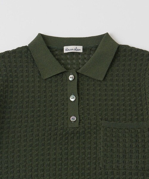 Steven Alan（スティーブンアラン）の「＜Steven Alan＞ジグザグ アイレット ニット（ニット/セーター・レディース・ダークグレー/オリーブ/オフホワイト・FREE）」の22枚目の写真