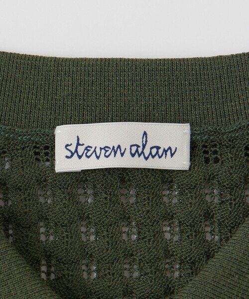 Steven Alan（スティーブンアラン）の「＜Steven Alan＞ジグザグ アイレット ニット（ニット/セーター・レディース・ダークグレー/オリーブ/オフホワイト・FREE）」の15枚目の写真