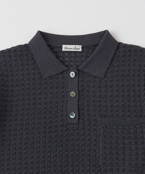 Steven Alan（スティーブンアラン）の「＜Steven Alan＞ジグザグ アイレット ニット（ニット/セーター・レディース・ダークグレー/オリーブ/オフホワイト・FREE）」の10枚目の写真