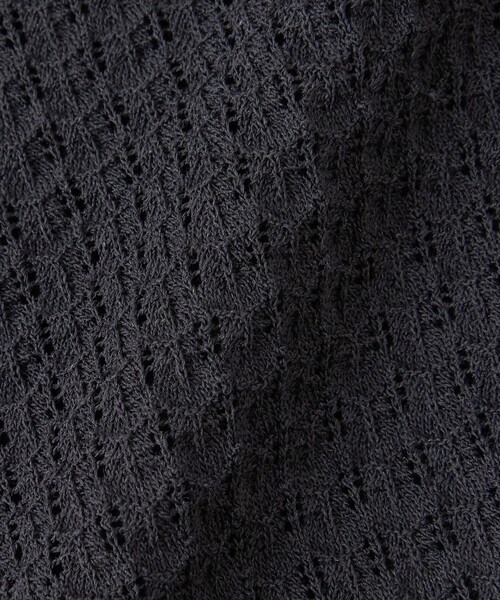 Steven Alan（スティーブンアラン）の「＜Steven Alan＞ジグザグ アイレット ニット（ニット/セーター・レディース・ダークグレー/オリーブ/オフホワイト・FREE）」の4枚目の写真