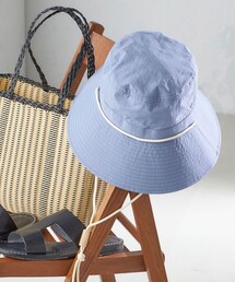 SHIPS | perah:ヌメ革 ストッパー付 ワイド ハット ◇(ハット)